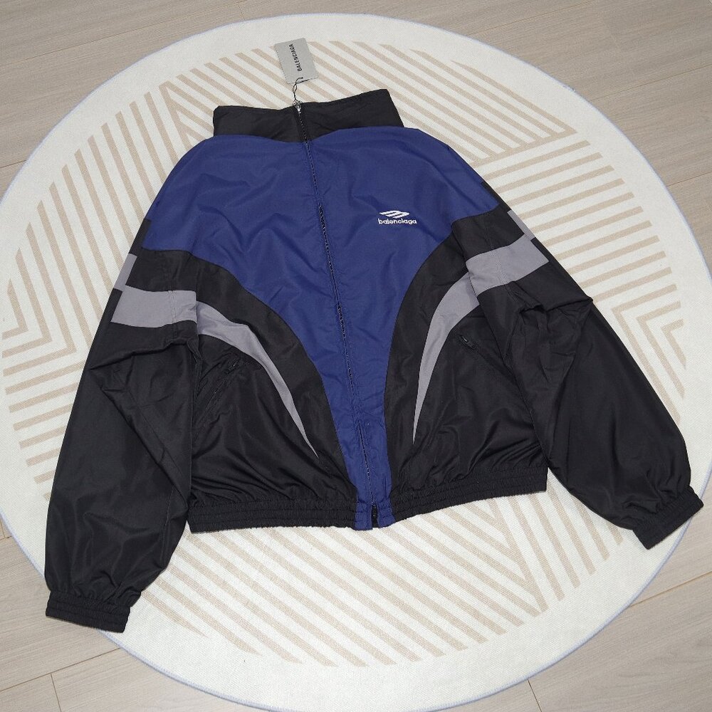 Balenciaga tricolor stitching trench coat Size M